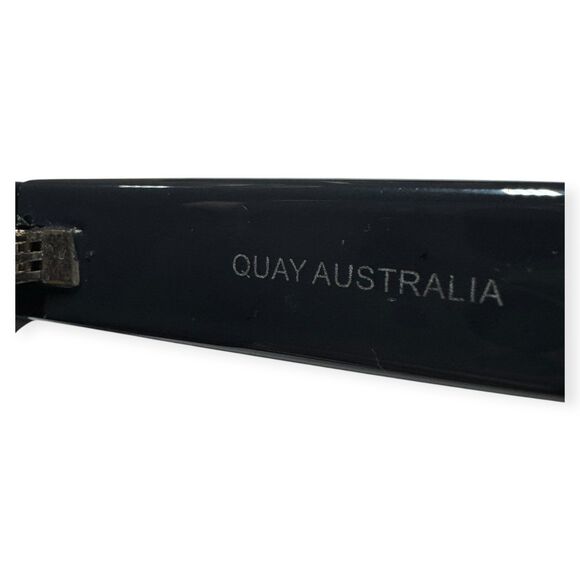 Quay Blue‎ Mirror Supine Sunglasses Dark Gray Oversized 142mm - Picture 8 of 9